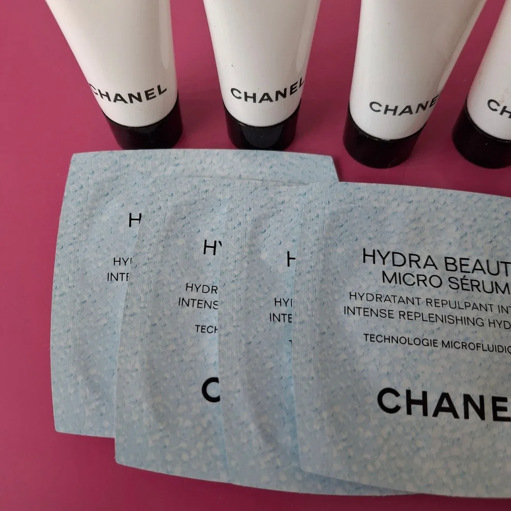 Chanel Skincare Lot Of 10 Crème Riche Le Lift Gel Hydra Beauty Samples Sizes